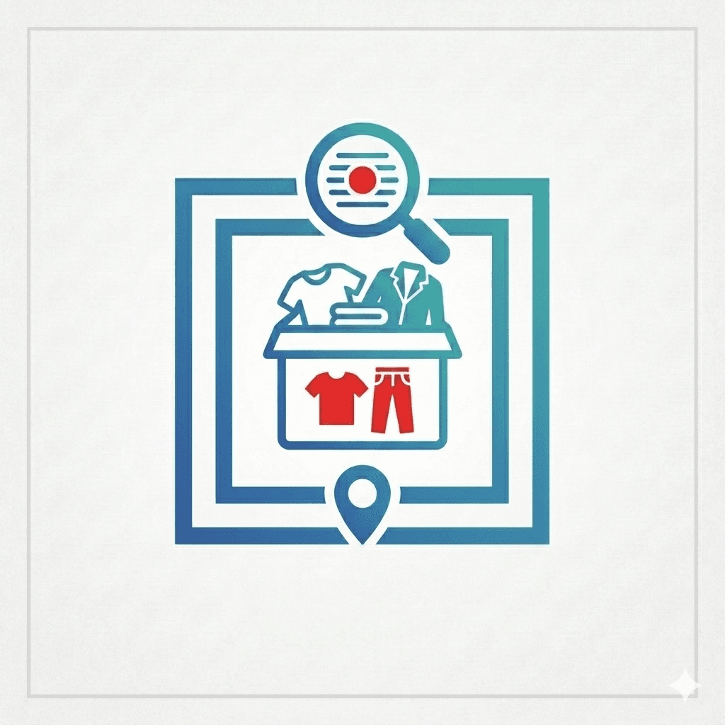Seoul clothing donation bins map icon